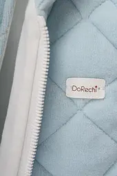 Комбінезон демісезонний велюровий DoRechi для виписки з пологового Зефір зріст 56-62 см (0-3 місяці) Блакитний - мініатюра 6
