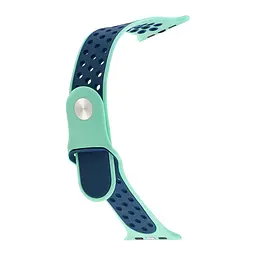 Ремінець Apple Watch Nike Sport 42/44/45/46/49 mm Aquamarine Dark Синій - мініатюра 2