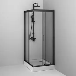 Душова кабіна AM.PM 100x80 без піддона black W90UG-403-100280-BT - мініатюра 7