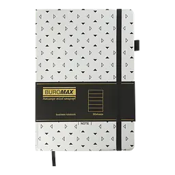Блокнот діловий Buromax Relax А5 96 арк. в лінійку обкладинка штучна шкіра срібло (BM.295201-24) - мініатюра 2