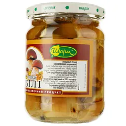 Гриби Шарм білі мариновані, 480 г (36197) - мініатюра 2