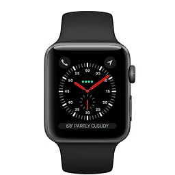 Смарт-годинник Apple Watch Series 3 GPS 42mm Space Gray with Black Sport Band [MTF32] [35446] - мініатюра 2