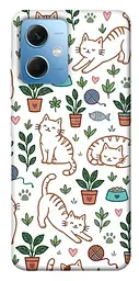 TPU чохол Demsky Cats pattern для Xiaomi Redmi Note 12 5G
