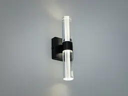 Бра настінне LED Diasha 9152-A BK Чудове, 6W, 330 лм, 220V, чорний, акриловий плафон, для кабінету, коридору, спальні, кухні - мініатюра 2