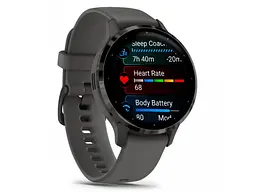Смарт-годинник Garmin Venu 3S Slate S. Steel Bezel w. Pebble Gray Case and S. Band (010-02785-00)
