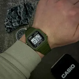 Чоловічий годинник Casio W-217H-3A Темно-Зелений ( AT1141-0121 ) - мініатюра 2