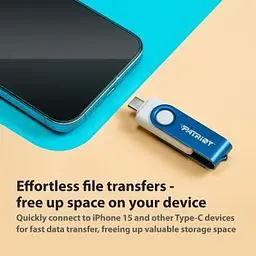 USB флеш накопичувач Patriot 256GB Xporter X550 USB 3.2/Type-C (PS256GX550AAD) - мініатюра 7