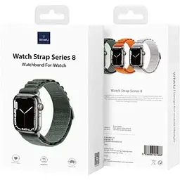 Ремінець WiWU Nylon Band для Apple Watch 38/40/41/42mm Green [161149] - мініатюра 5