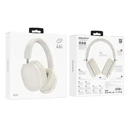Бездротова стерео гарнітура Borofone BO27, BT5.3, AUX, TF, 400mAh, 46h, white - мініатюра 3