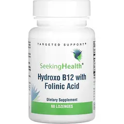 Вітамін B12 та фолієва кислота Seeking Health Hydroxo B12 With Folinic Acid 60 жувальних таблеток