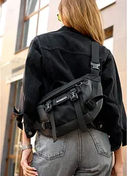 Велика жіноча поясна сумка бананка для планшета Sambag 38х21 см sum0027230 - мініатюра 6