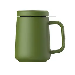 Чашка-заварник U Brewing Mug Ceramic, 500 мл - Чорний - мініатюра 5