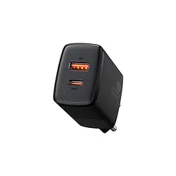 Зарядний пристрій Baseus Compact швидке заряджання USB-A + USB-C 20 Вт EU чорний (CCXJ-B01)