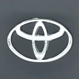 Эмблема для Toyota 80 x 53 мм пластиковая скотч