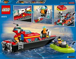 Конструктор LEGO City Човен пожежної бригади, 144 деталей (60373) - мініатюра 9