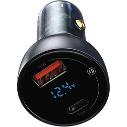 Автомобільний зарядний пристрій Baseus Particular Digital Display Dual QC4.0+ 65W [CCKX-C0G] [110005] - мініатюра 4