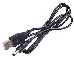 Кабель живлення USB 5V - DC 5V (3.5x1 мм), чорний, 1 м, Atcom (10035)