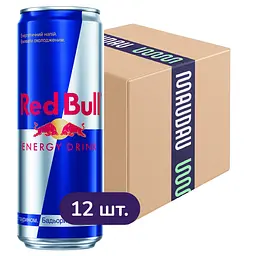 Упаковка енергетичного напою Red Bull безалкогольний середньогазований 5.676 л (0.473 л х 12 шт.)