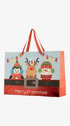 Пакет паперовий новорічний JUMBO XMAS 760295ЬД Блакитний shop (2000999370625)