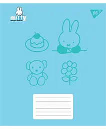 Набір зошитів шкільних YES А5/12 клітинка Miffy Bunny 25 шт (767617) - мініатюра 4