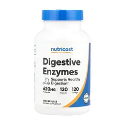 Вітамінно-мінеральний комплекс Nutricost Травні ферменти, 620 мг, Digestive Enzymes, 120 капсул (NCS57075)