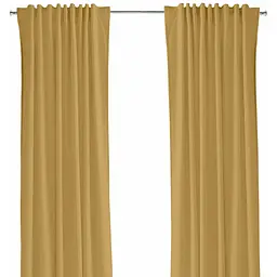 Штори на кухню та в кімнату Cosas  HONEY 180х250 см 2 шт гірчичний (Curtains_25Mustard_DUK_180x250)