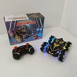 Машинка Drift Stunt Car Дрифт на Д/У, Рух боком, музика, світло + Компл. батарейок + Подарунок цукерки - мініатюра 5