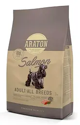 Повноцінний Сухий корм з лососем для дорослих собак усіх порід ARATON SALMON Adult All Breeds 3кг