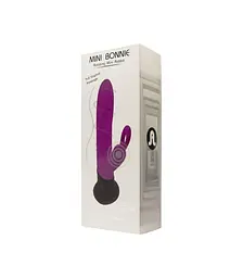 Вібратор-кролик Adrien Lastic Mini Bonnie 19.7 см фіолетовий - мініатюра 2