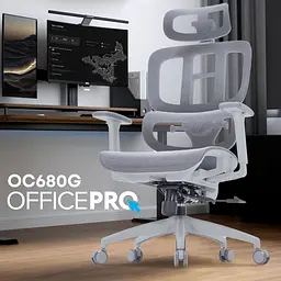 Крісло офісне OfficePro Grey (OC680G) - мініатюра 7