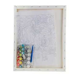 Набір для розпису по номерах "Грецьке кафе" 40*50 см, IDEA2-GX47134, ТМ "99IDEAS" - мініатюра 6