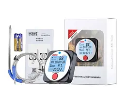 Термометр цифровий для барбекю 2-канальний Bluetooth, -40-300 °C WINTACT WT308A - мініатюра 5