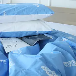 Простирадло MirSon Ranforce Elite 17-4752 Butterflies 200x220 см біле (2200008934729) - мініатюра 5