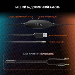 Навушники Fifine RGB чорні (H3) - мініатюра 14
