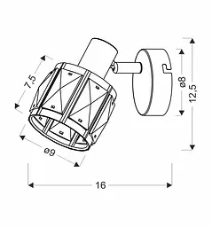 Бра Candellux 91-23476 DUBAI - мініатюра 2