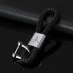 Стильний шкіряний брелок з логотипом Mitsubishi - мініатюра 4