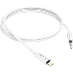 Кабель адаптер Borofone BL9 AUX to Lightning Digital Audio Conversion DAC 1 м білий - мініатюра 5