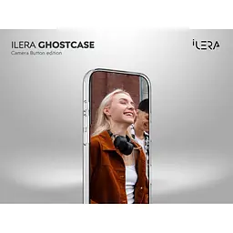 Чохол iLera GhostCase Camera Button with MagSafe для Apple iPhone Air Transparent (ILGCAClCaBk17Air) [150398] - мініатюра 10