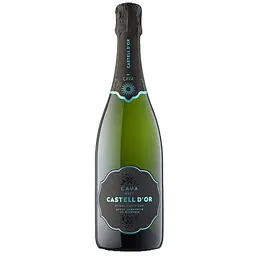 Вино ігристе Castell d’Or Cava D.O. Brut біле брют 0.375 л