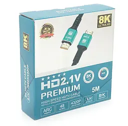 Кабель HDMI 8K Ultra HD ARC Merlion v2.1 5m - мініатюра 3