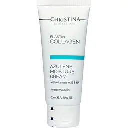 Зволожувальний крем для нормальної шкіри Christina Elastin Collagen Azulene Moisture Cream with Vitamins A, E & HA 60 мл