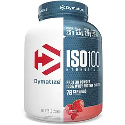 Протеїн Dymatize Nutrition ISO-100, 2.25 кг - Полуниця