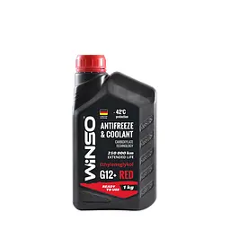 Антифриз Winso Antifreeze & Coolant Red -42°C червоний G12+, 1 кг (880920) - мініатюра 2