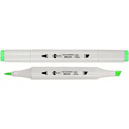 Набір акварельних маркерів Santi Sketch SM-74 неоново-зелений 6 шт. (390747)