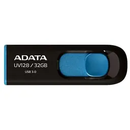 USB флеш накопичувач ADATA 32Gb UV128 black-blue USB 3.0 (AUV128-32G-RBE)