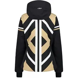 Куртка CMP Women's Geometric Patterned Ski Jacket Black/Beige XXS (1097-32W0256-04UM 34) - мініатюра 4