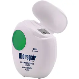 Зубна нитка-флос Biorepair Щоденний захист з гідроксиапатитом 50 м - мініатюра 2