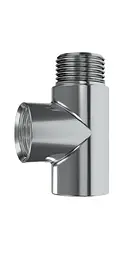 Трійник Navin для підключення ТЕНа, 1/2", хром 12-228153-3680, Хром - мініатюра 2