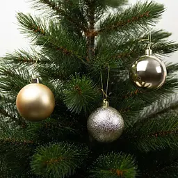 Ялинкові кулі House of Seasons пластикові 8 см 27 шт. шампань (8720967923328) - мініатюра 2