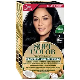 Фарба для волосся Wella Soft Color Безаміачна 10 - Чорний еспресо (3616302076796)